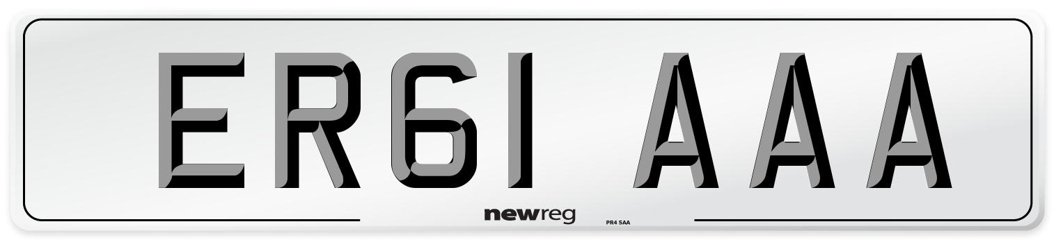 ER61 AAA Number Plate from New Reg